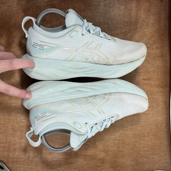 Asics Gel Nimbus 25 Running Shoes Womens Size 7.5 Sneakers Road - Picture 7 of 10